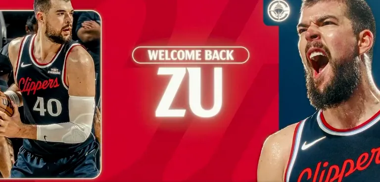 世界杯官方直播app下载官网-欢迎回家!快船主场放致敬祖巴茨视频,后者向观众挥手致意